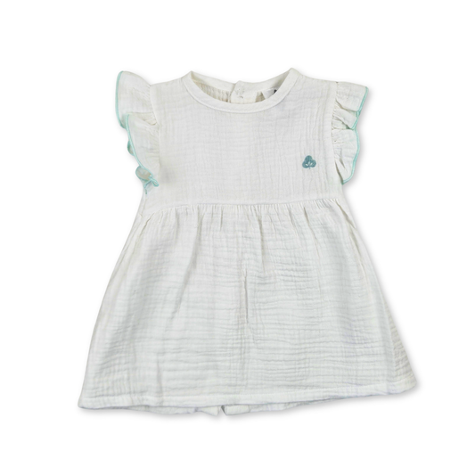 Vestido branco em algodão orgânico