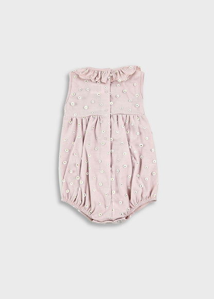 Fofo de bebé menina rosa com tule florido