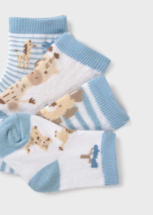 Pack 4 meias recém nascido