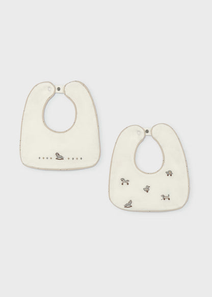Pack 2 babetes impermeáveis de bebé
