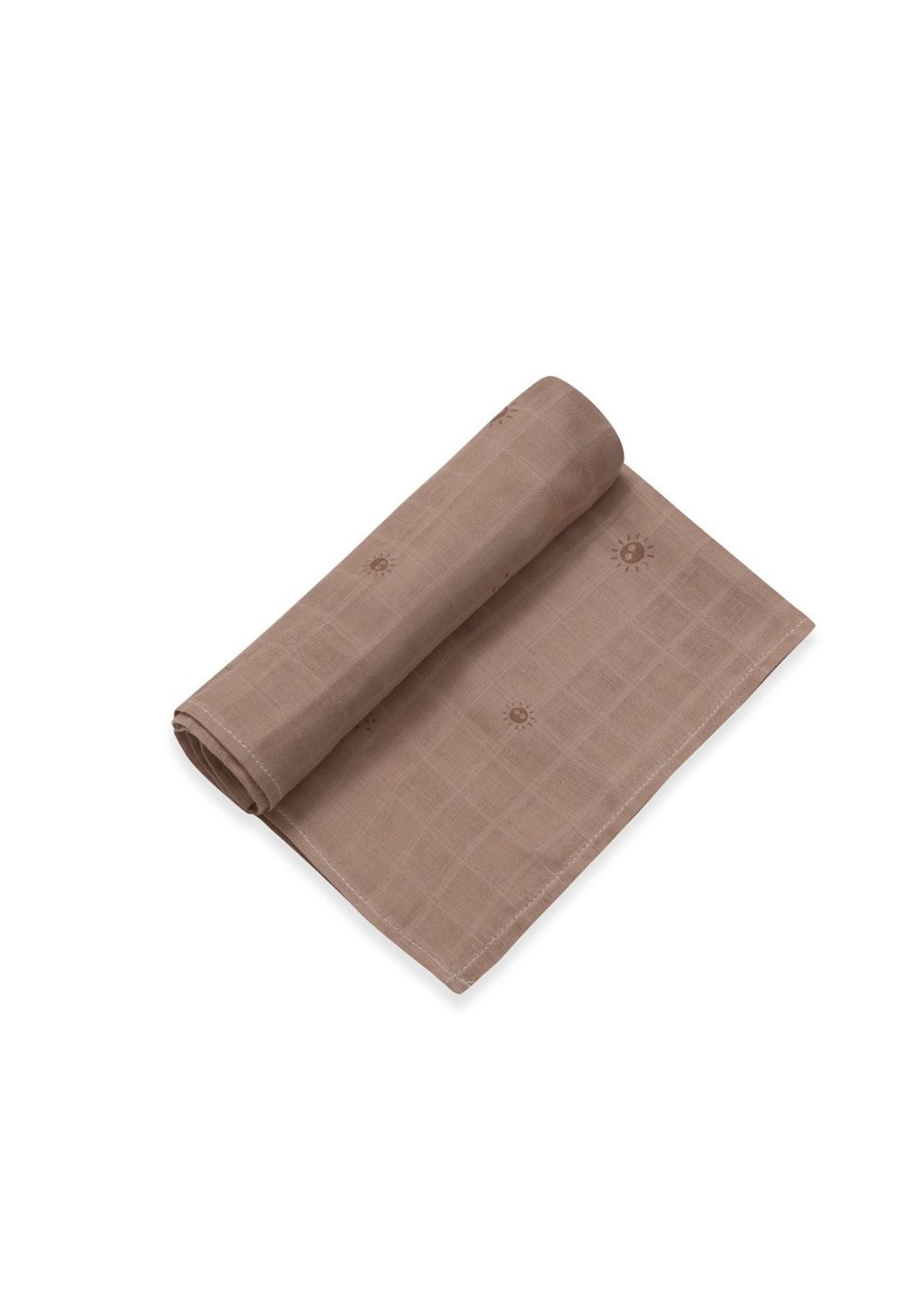 Fralda musselina de bambu castanha 120 X 120 CM
