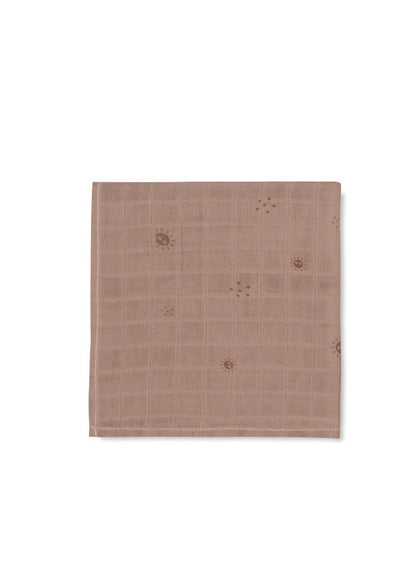 Fralda musselina de bambu castanha 120 X 120 CM