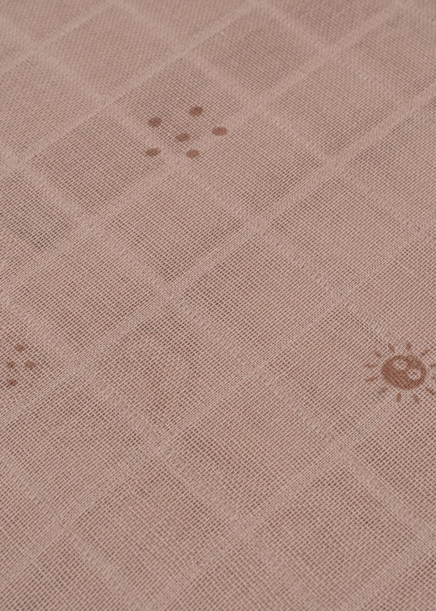Fralda musselina de bambu castanha 120 X 120 CM