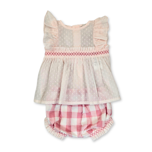 Conjunto camisola e tapa fralda recém nascida
