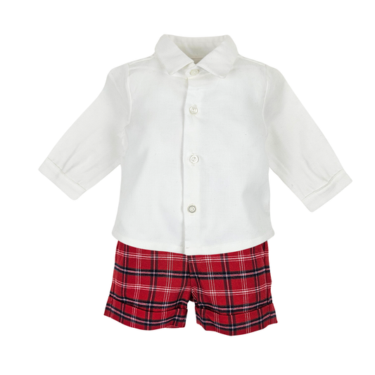 Conjunto Camisa e Calção ao Xadrez