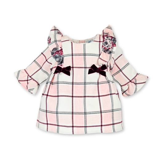 Vestido de Bebé ao Xadrez