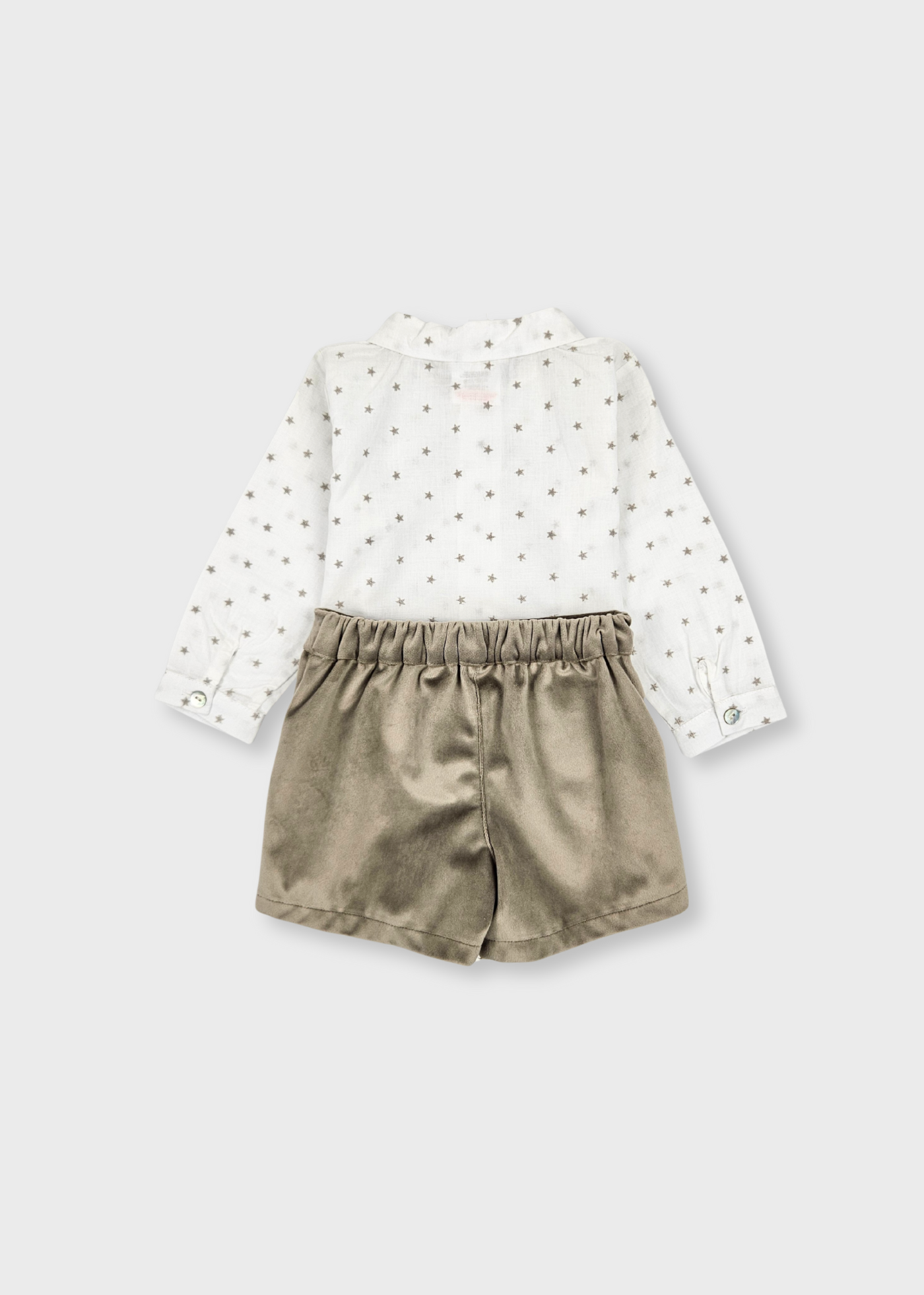 Conjunto de menino Camisa e Calção Veludo