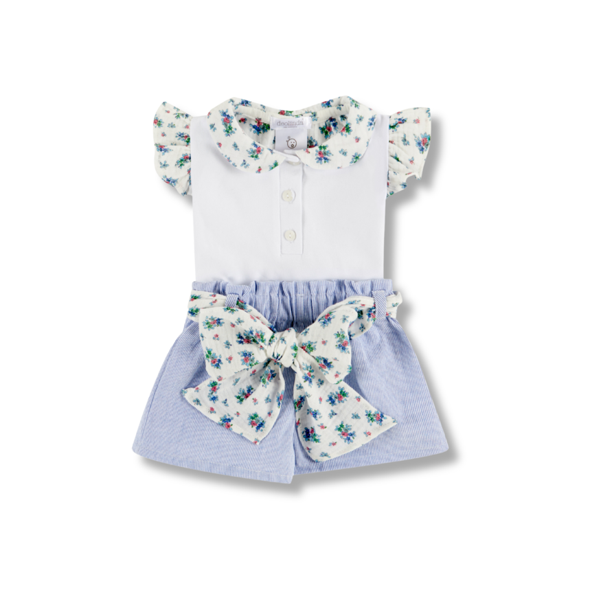 Conjunto de menina T-shirt e calção