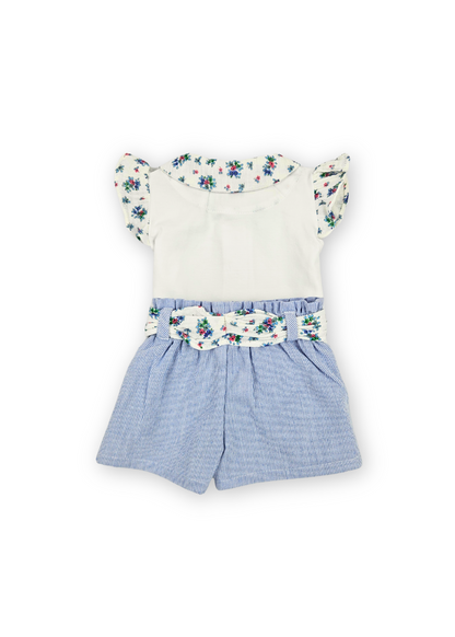Conjunto de menina T-shirt e calção