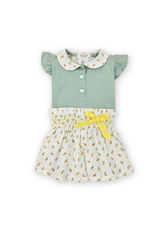 Conjunto de menina camisola e calção
