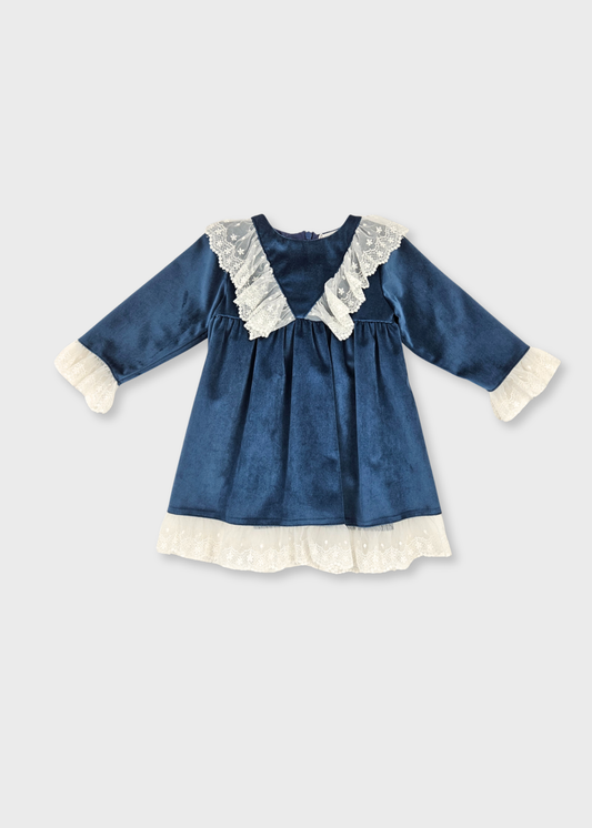 Vestido de Bebé em Veludo