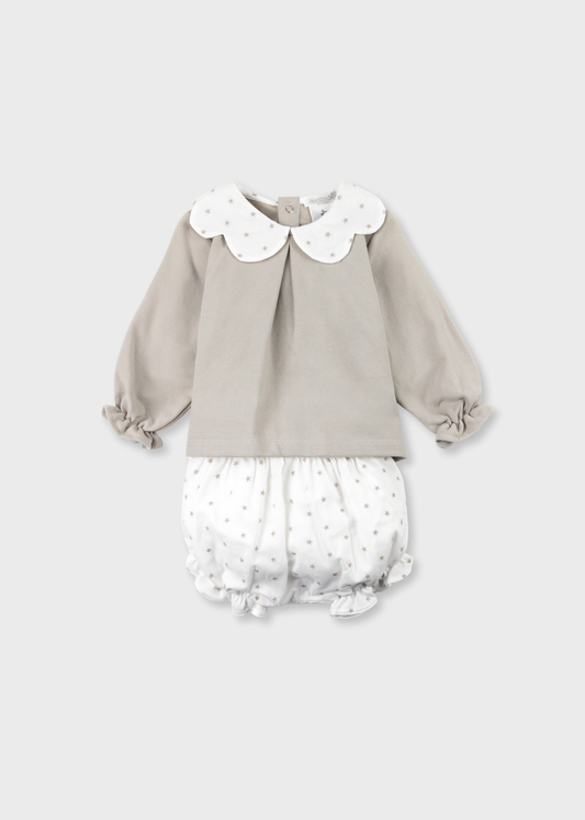 Camisola e Tapa Fralda cardada
