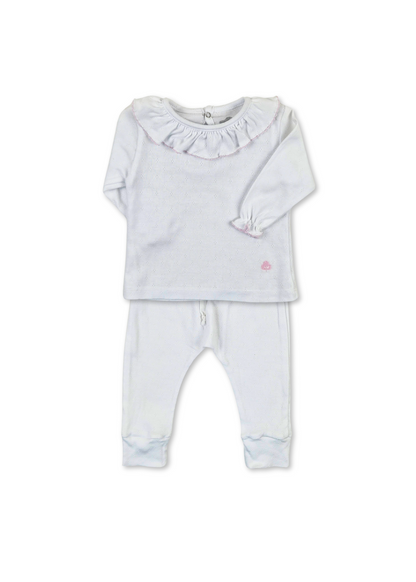 Conjunto em Algodão Branco