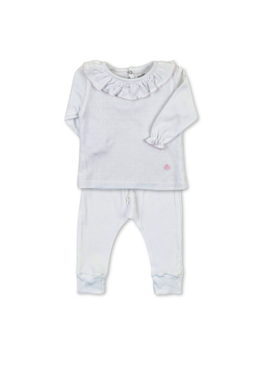 Conjunto em Algodão Branco