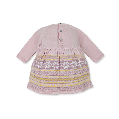 Vestido e Tapa Fralda Cor de Rosa