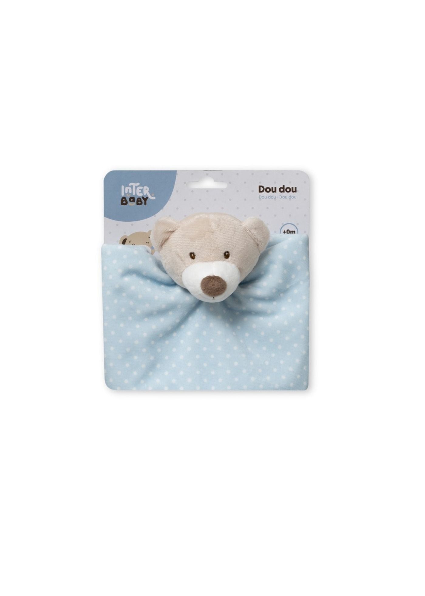 Doudou ursinho azul bebé interbaby
