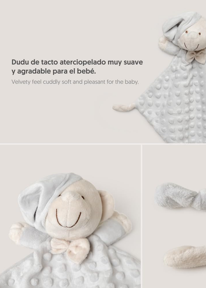 Pack Manta e Doudou Cinzento