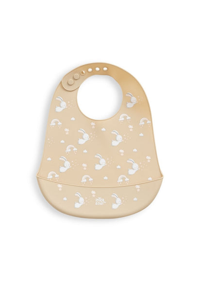 Babete de silicone coelhos interbaby, bege