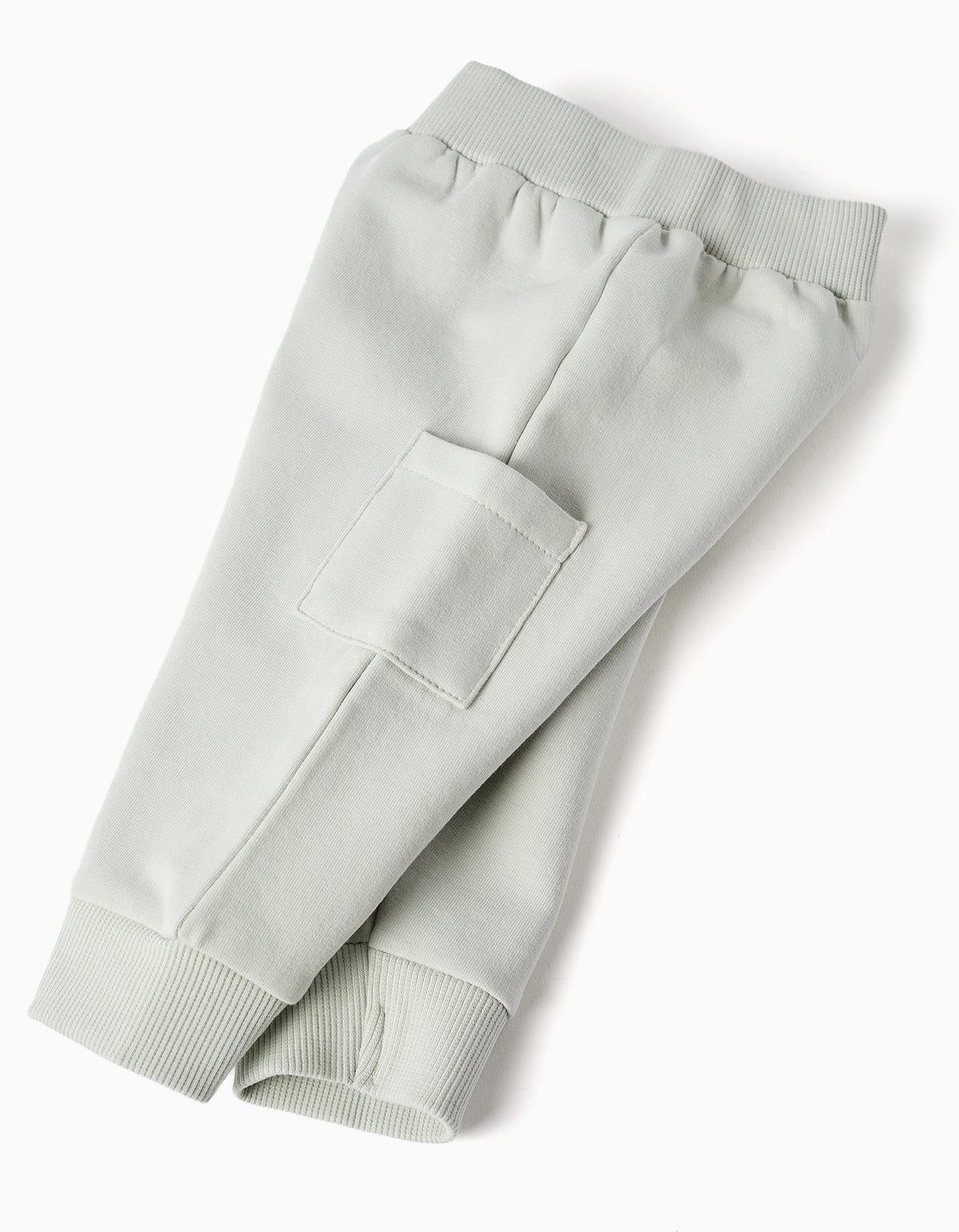 Conjunto cardado com estampado em relevo para recém-nascidos, branco/verde