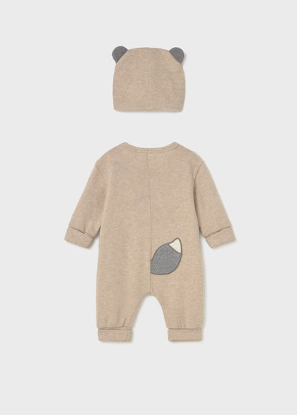 Babygrow com gorro recém nascido