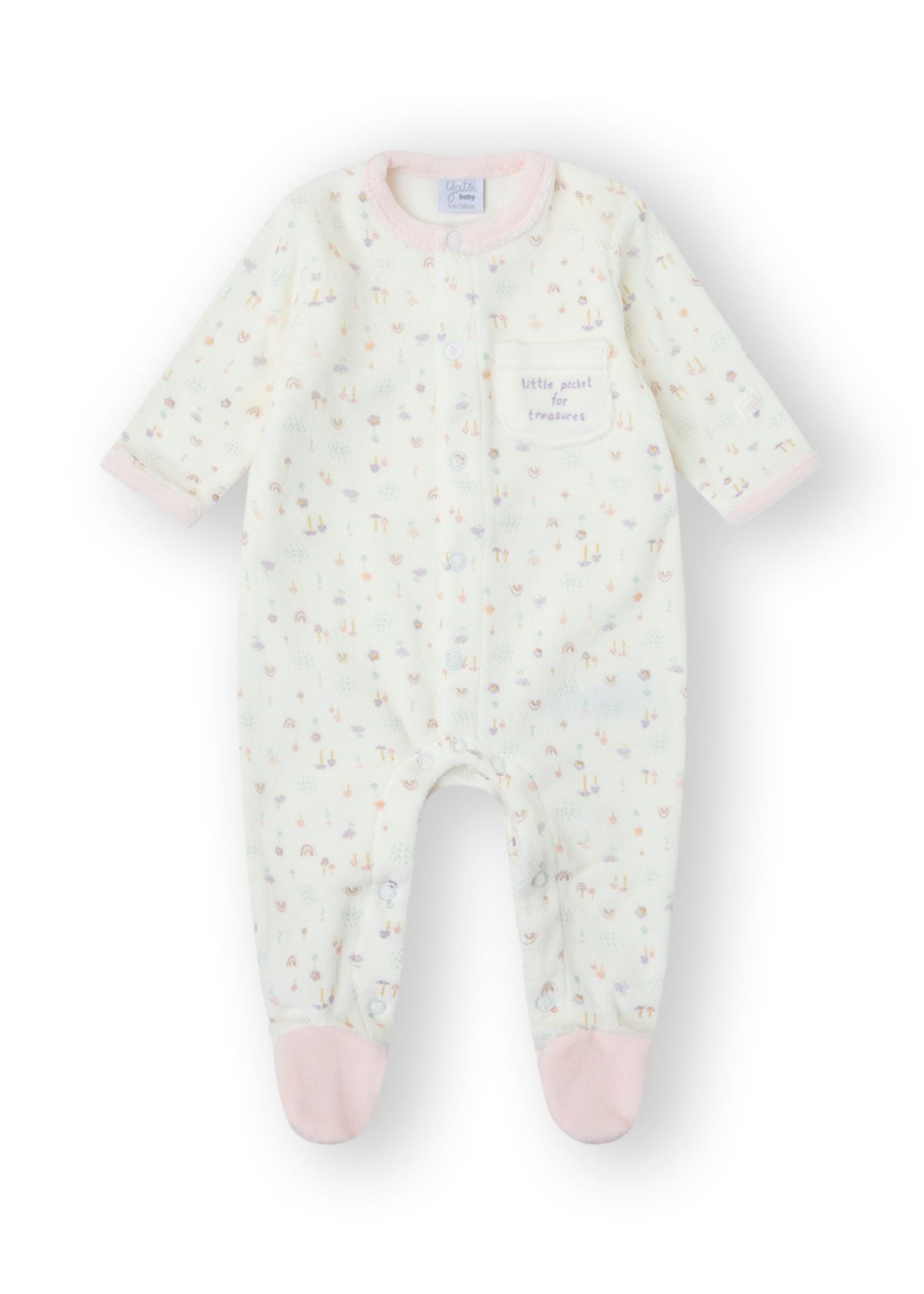 Babygrow de veludo recém nascida