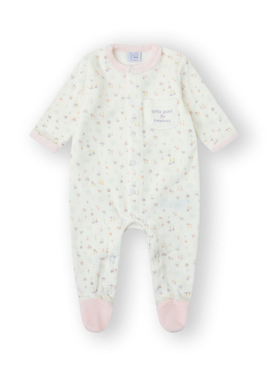 Babygrow de veludo recém nascida