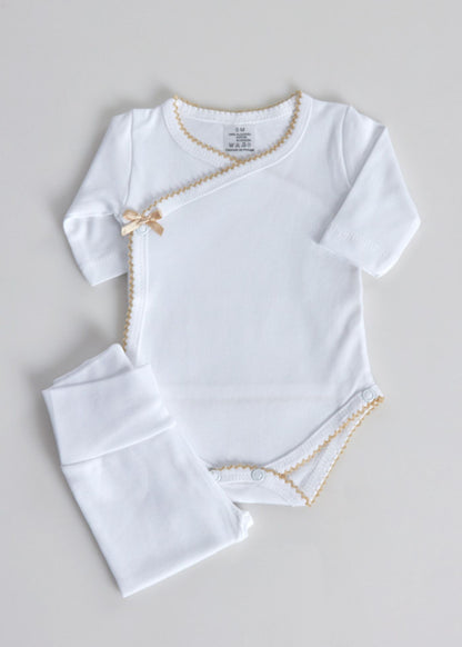 Bodie e collant recém nascido