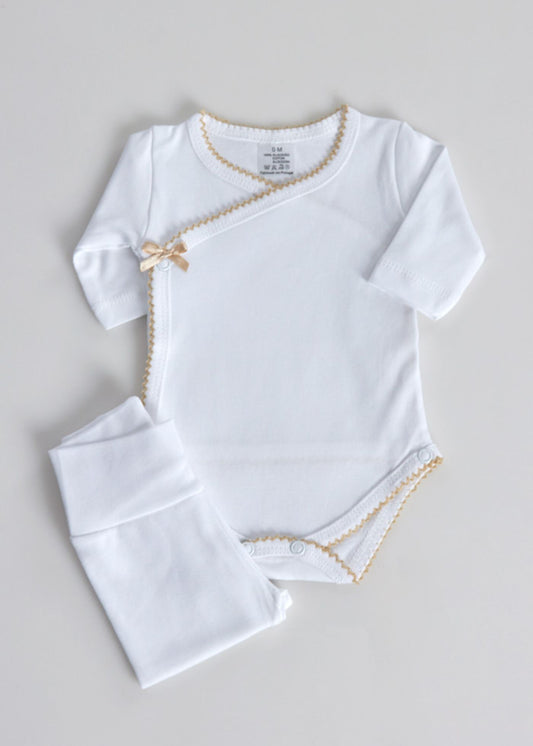 Bodie e collant recém nascido