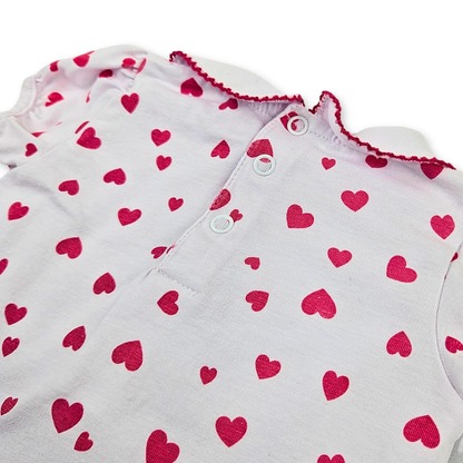Conjunto de menina de t-shirt e calção