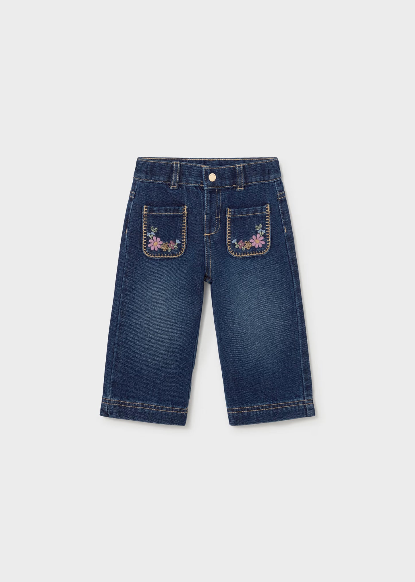 Calça ganga com bolso de menina, mayoral