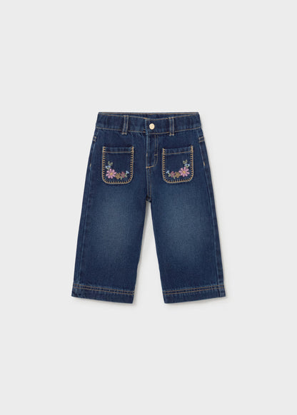 Calça ganga com bolso de menina, mayoral