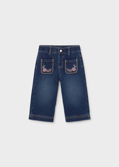 Calça ganga com bolso de menina, mayoral