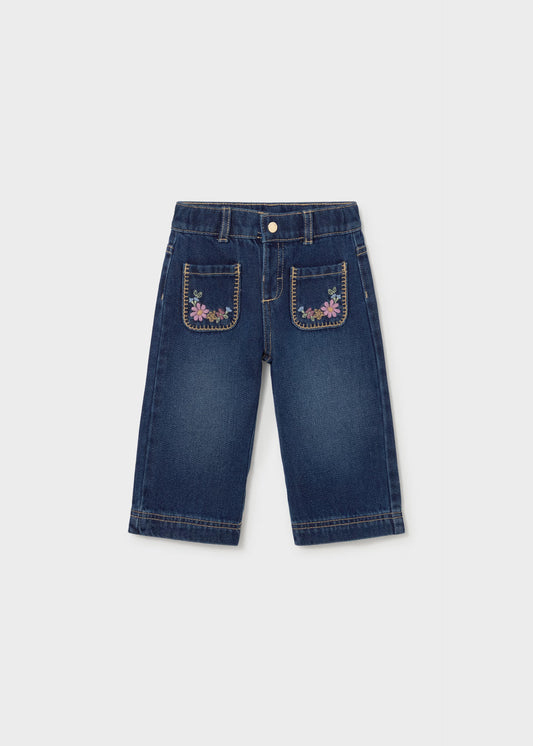Calça ganga com bolso de menina, mayoral