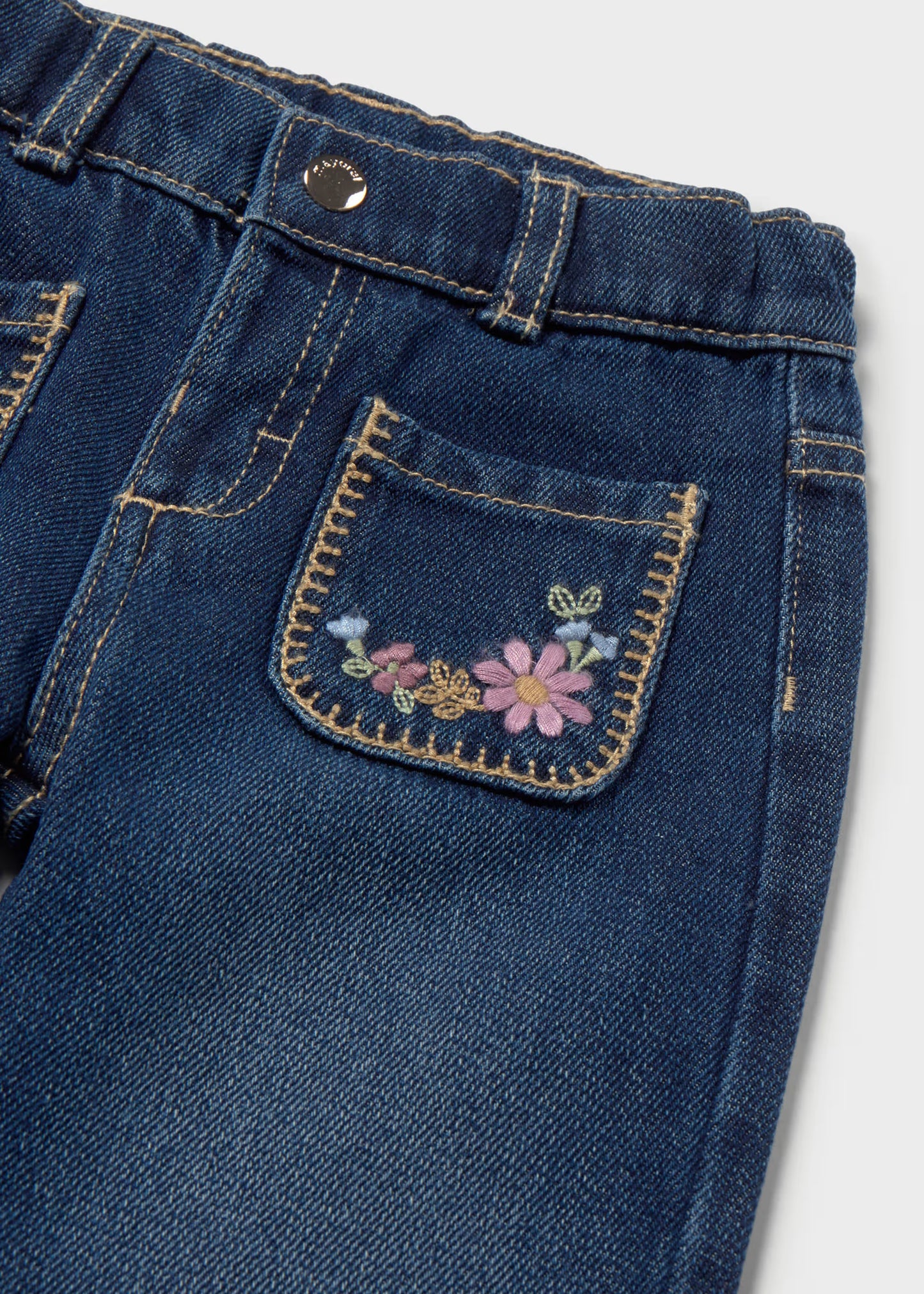 Calça ganga com bolso de menina, mayoral
