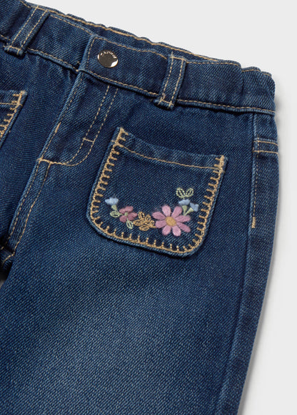 Calça ganga com bolso de menina, mayoral