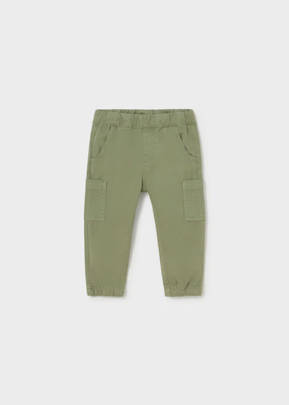 Calça jogger verde para menino, mayoral