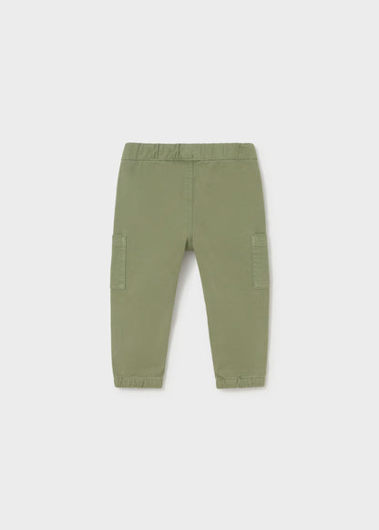 Calça jogger verde para menino, mayoral