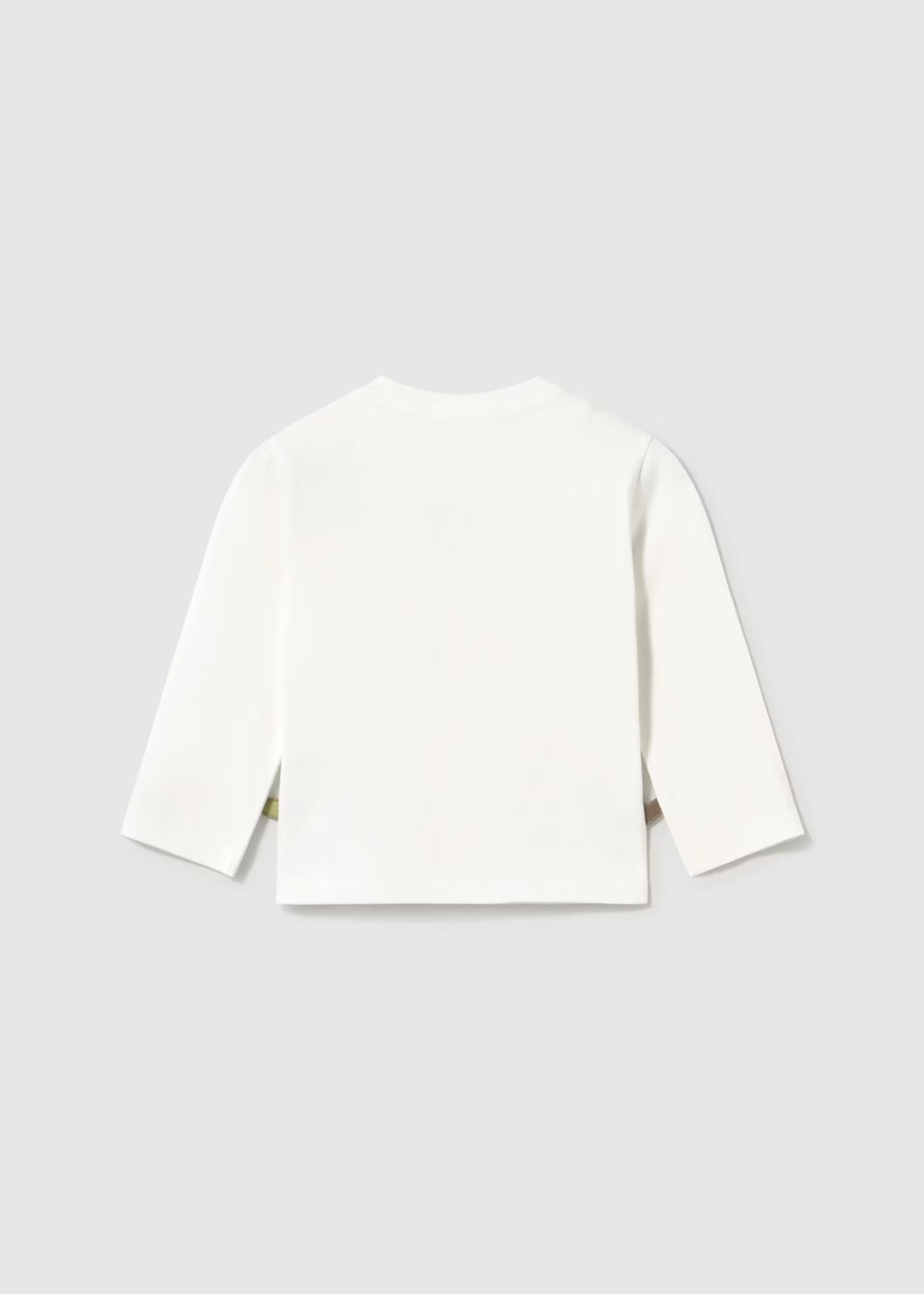 Camisola branca de menino manga comprida, mayoral
