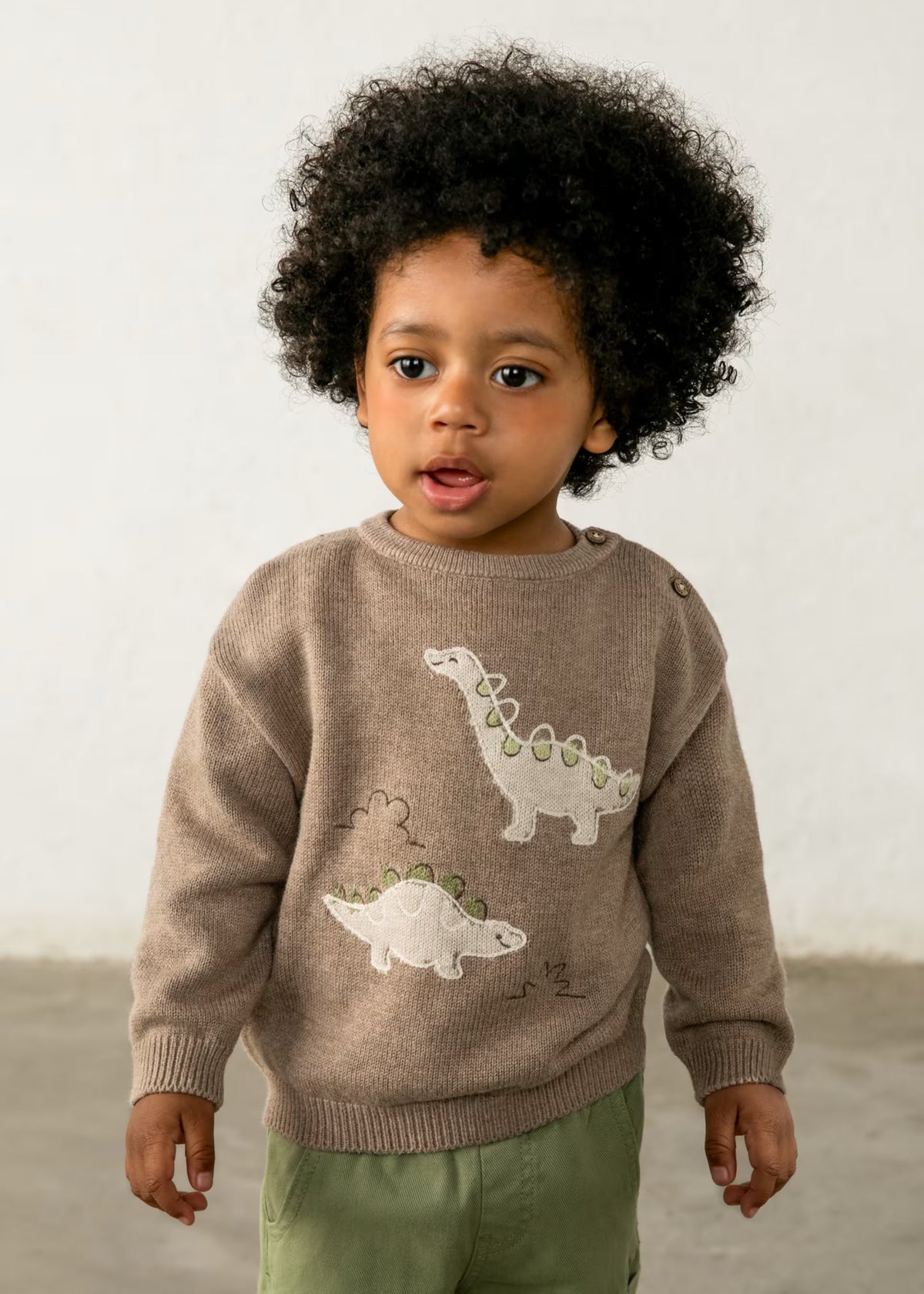 Camisola com dinossauro de malha de menino, mayoral