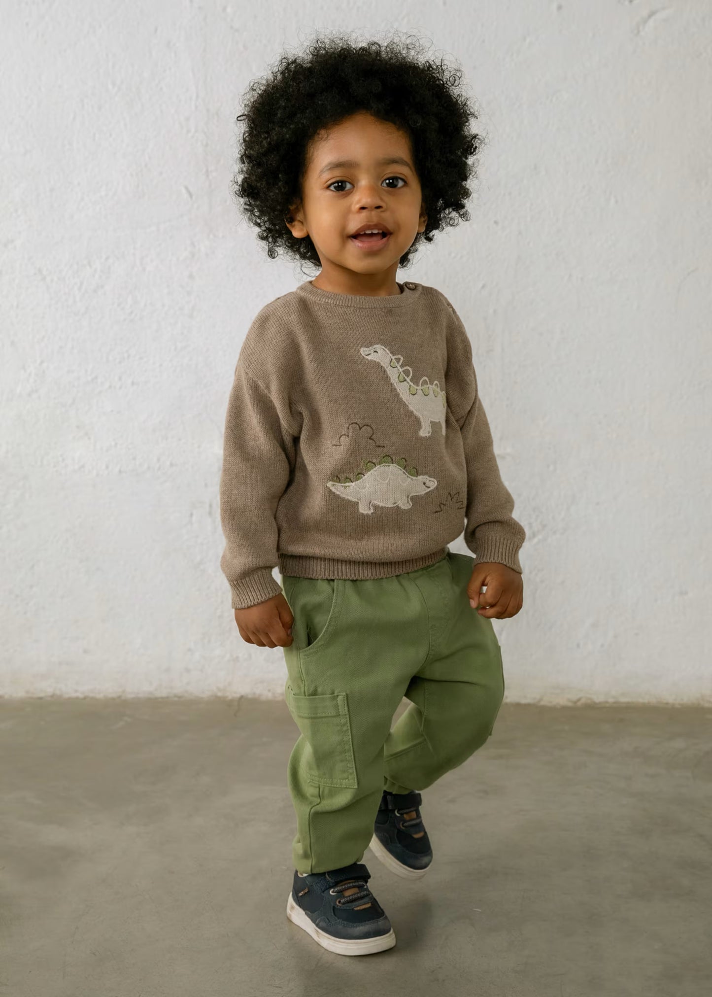 Camisola com dinossauro de malha de menino, mayoral