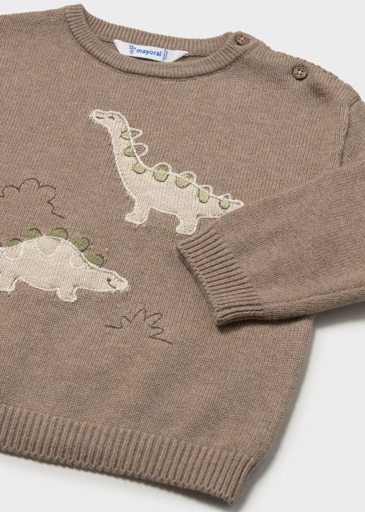 Camisola com dinossauro de malha de menino, mayoral