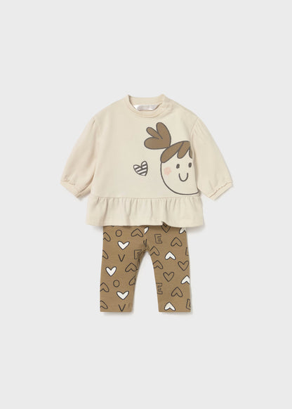Conjunto leggings 4 peças recém nascida