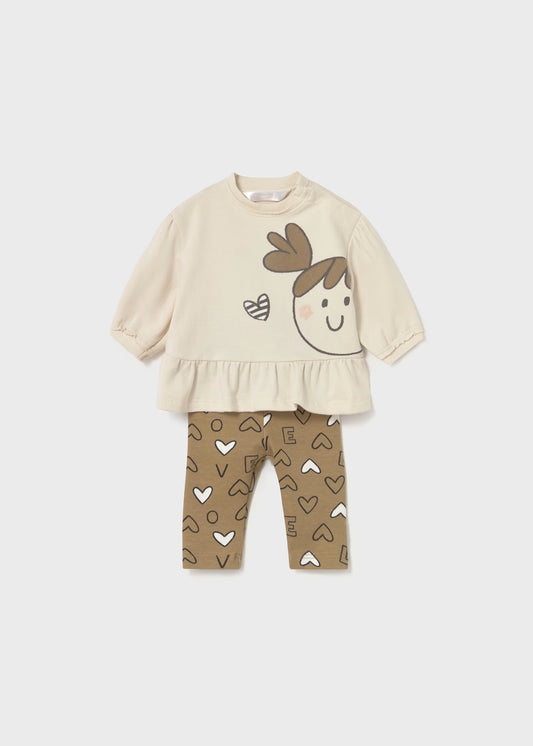 Conjunto leggings 4 peças recém nascida