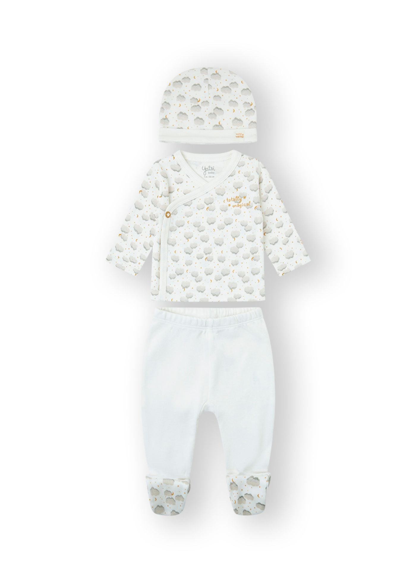 Conjunto de algodão para recém nascido