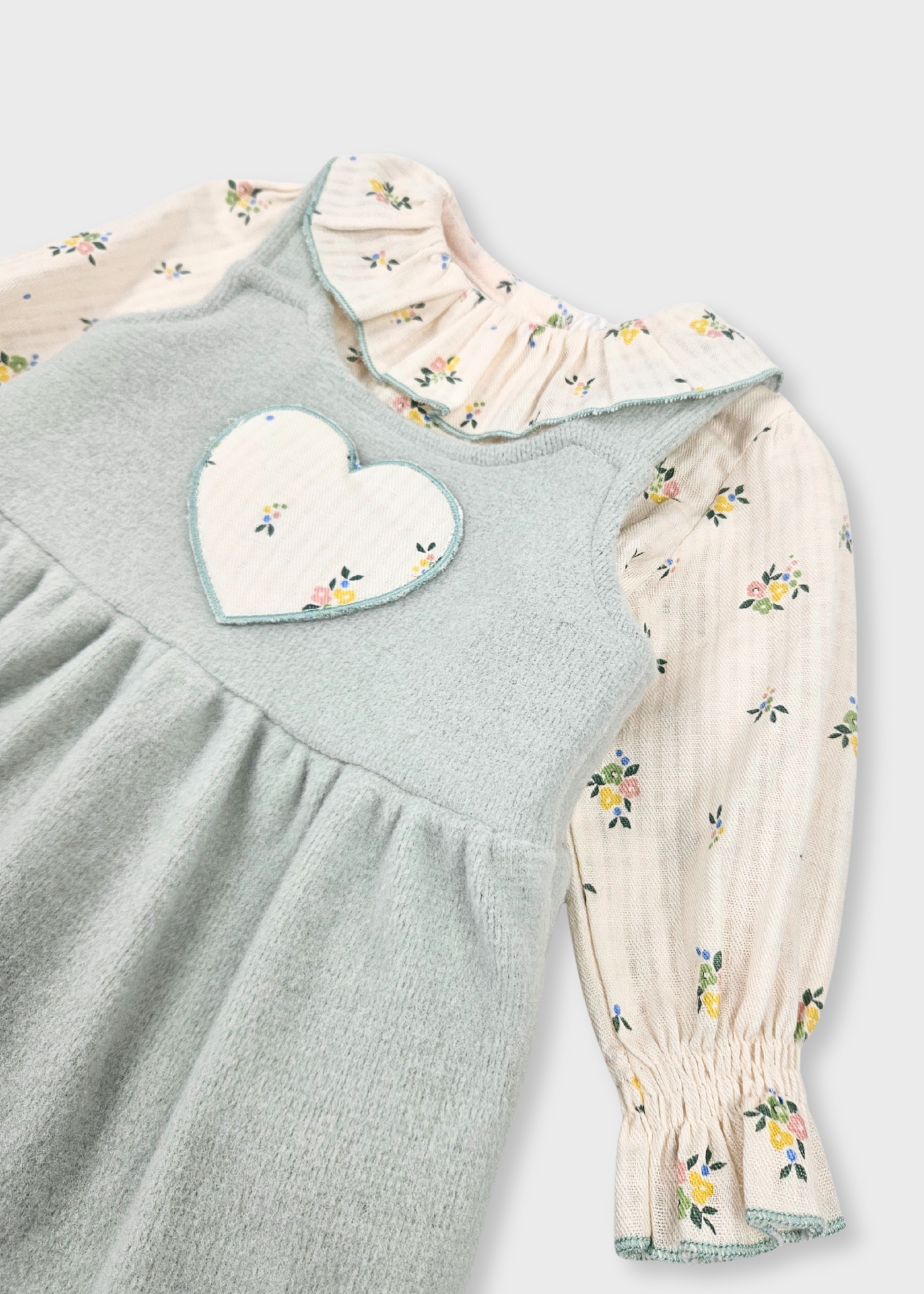 Conjunto Vestido e Camisola Floral