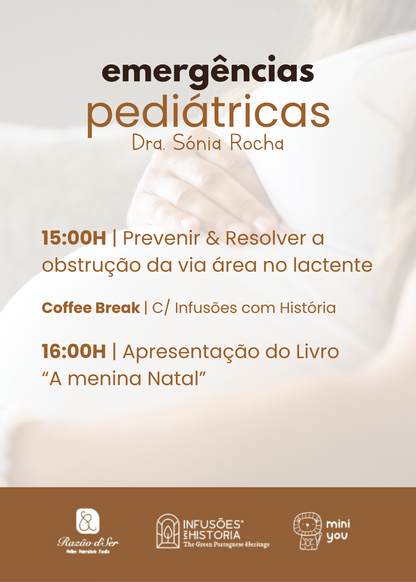 Bilhete: Emergências pediátricas + Apresentação do Livro “A Menina Natal”