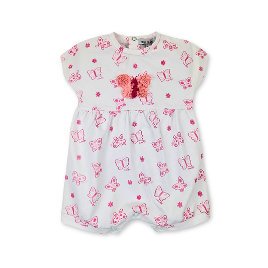 Macacão curto para bebé menina