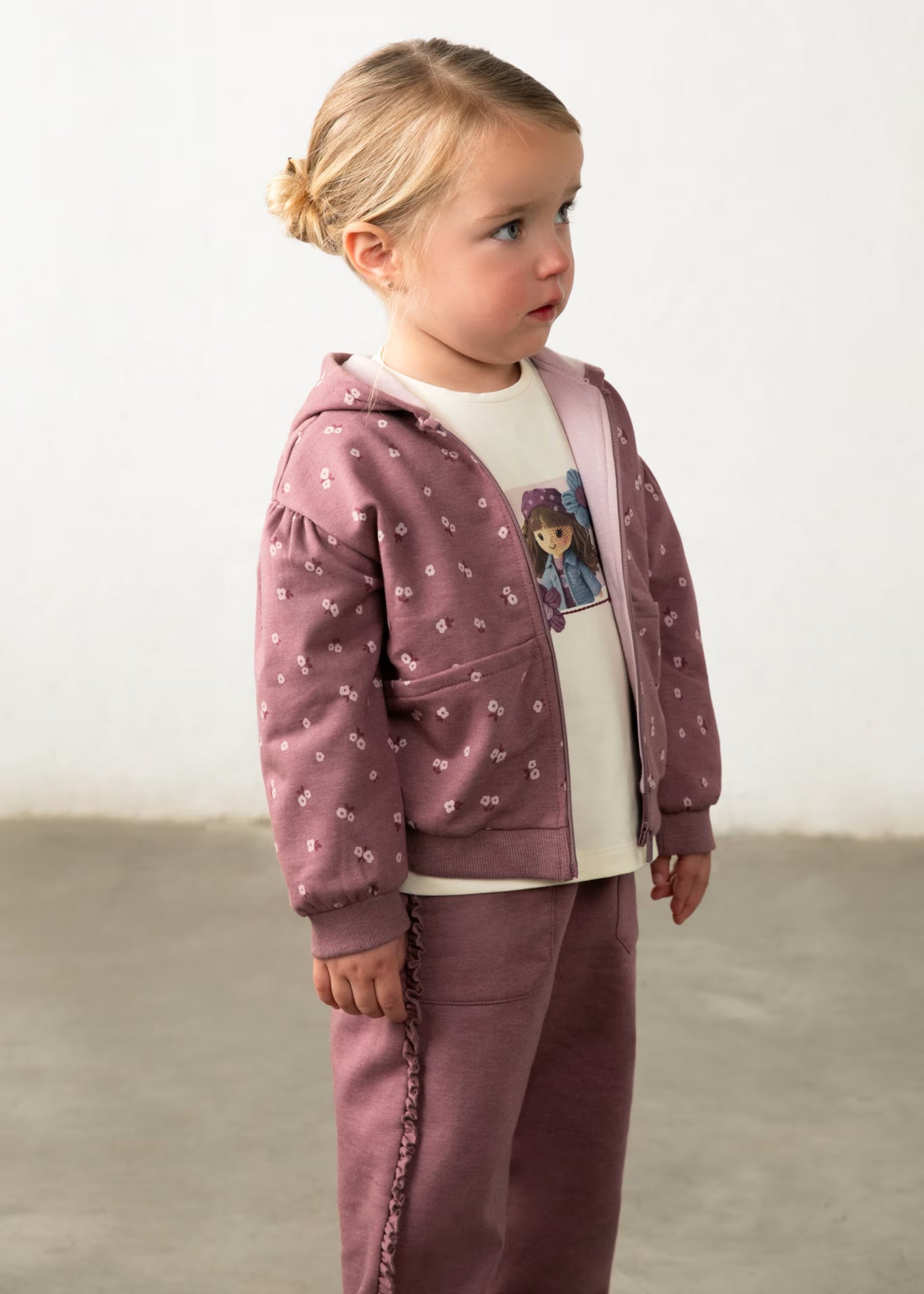 Fato treino de menina de blusa e calça com casaco, mayoral