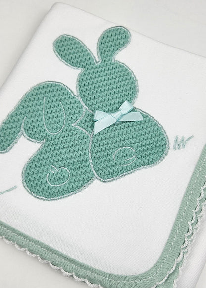 Fraldinha de algodão, verde