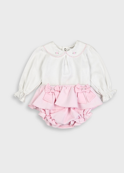 Conjunto Cardado de Camisola e Tapa Fralda